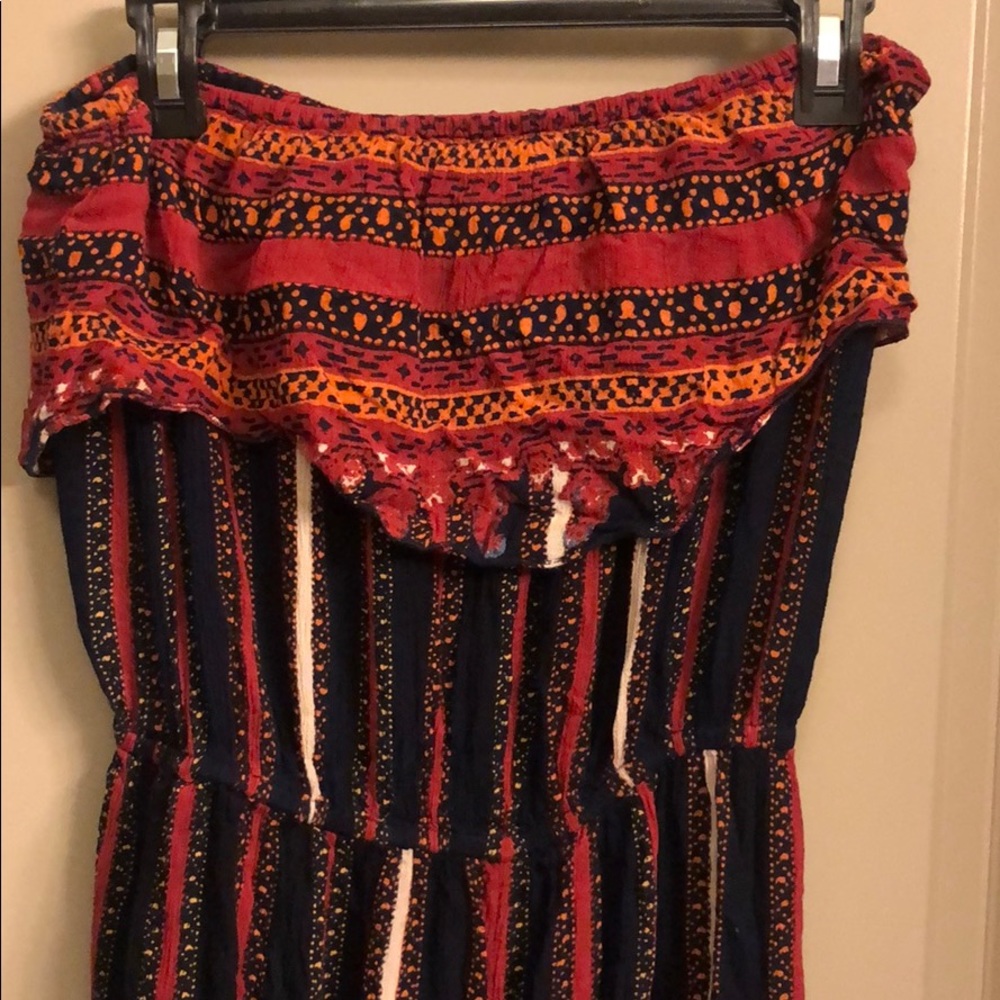 Cropped Strapless Jumpsuit